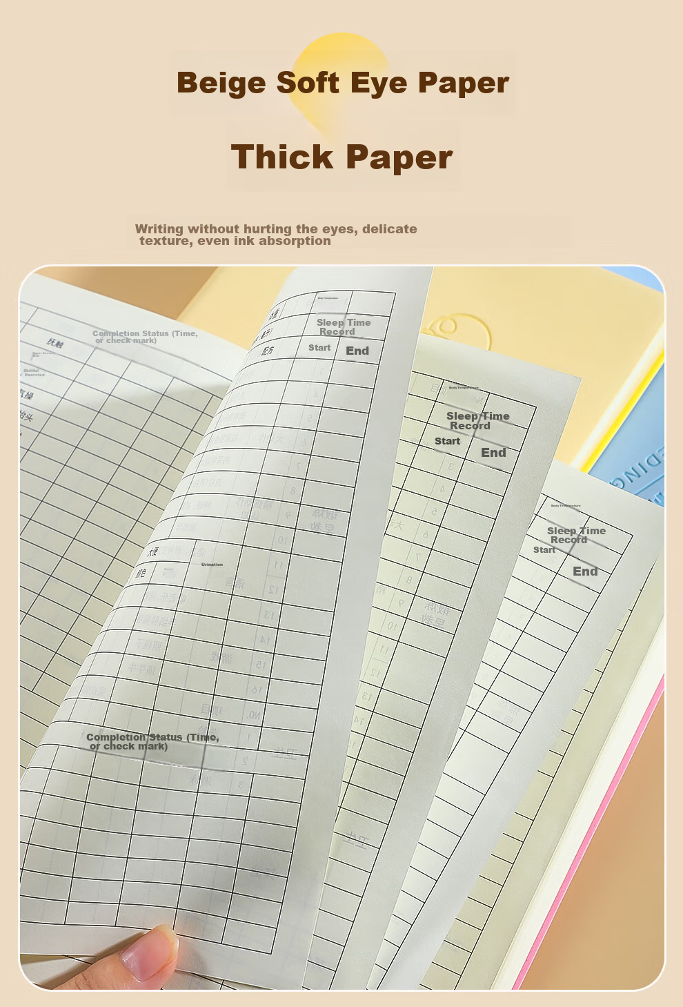 Jiaranheng A5 Baby Feeding Record Book, Infant Milk And Complementary Food Feeding Diary, Newborn Growth And Development Record Manual, Daily Life Record Notebook, Pink 7