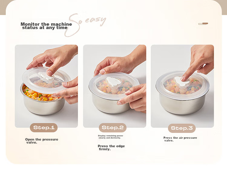 Bear Electric Lunch Box, Heated Lunch Box, Insulated Lunch Box with Heating Function, Portable Steaming And Cooking Food Device, Office Use, 1.5L Double-Layer Stainless Steel Inner Pot, Multifunctional DFH-C15D2 18