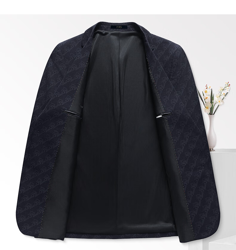 FIRS [High Elasticity, Wrinkle-Resistant] Men's Thin Suit Jacket, Business Casual Blazer for Young Professionals, Work Uniform Outerwear 15