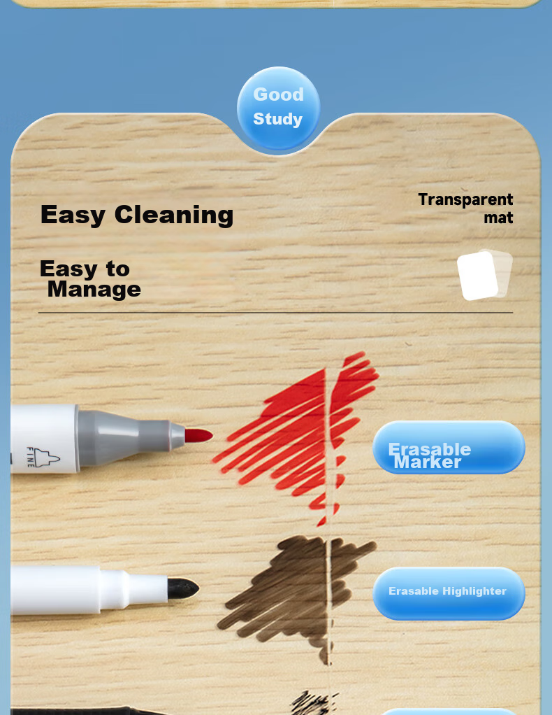 M&G Stationery A4 Exam Writing And Drawing Pad for Primary School Students, Soft Transparent Desk Mat for Study, Specialized for Exams, Suitable for Civil Service Exams, Postgraduate Entrance Exams, High School Entrance Exams, National Exams EVA 14