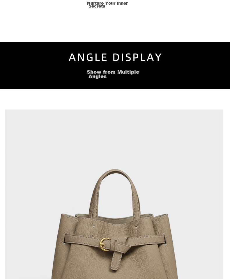Viney Leather Handbag, Women's Crossbody Bag, Mom Bag, Light Luxury Shoulder Bag, Birthday And Mother's Day Gift, Practical Present for Mom 14