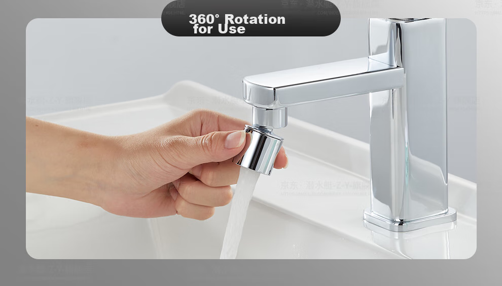 Submarine QP-2 Faucet Aerator Basin Sink Faucet, Splash-Proof, Rotatable Shower Head, Dual Water Output Modes 8