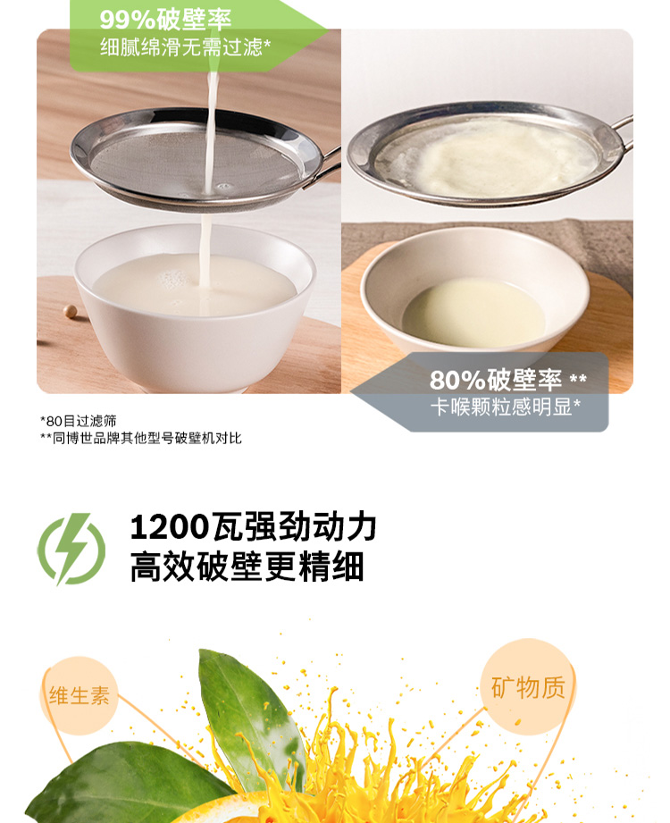 75811-博世(BOSCH) 加热辅食机可预约低音破壁机家用热烘除菌自动清洗新品 MMBH512SCN 浅银灰-详情图