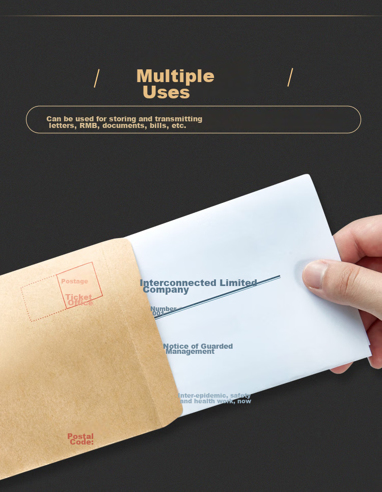 Kingdee [Lowest Price Online] 40 Sheets No.9 A4 Kraft Paper Large Envelopes, 120g Kraft Paper, Standard Postal Envelopes 229*324mm 6