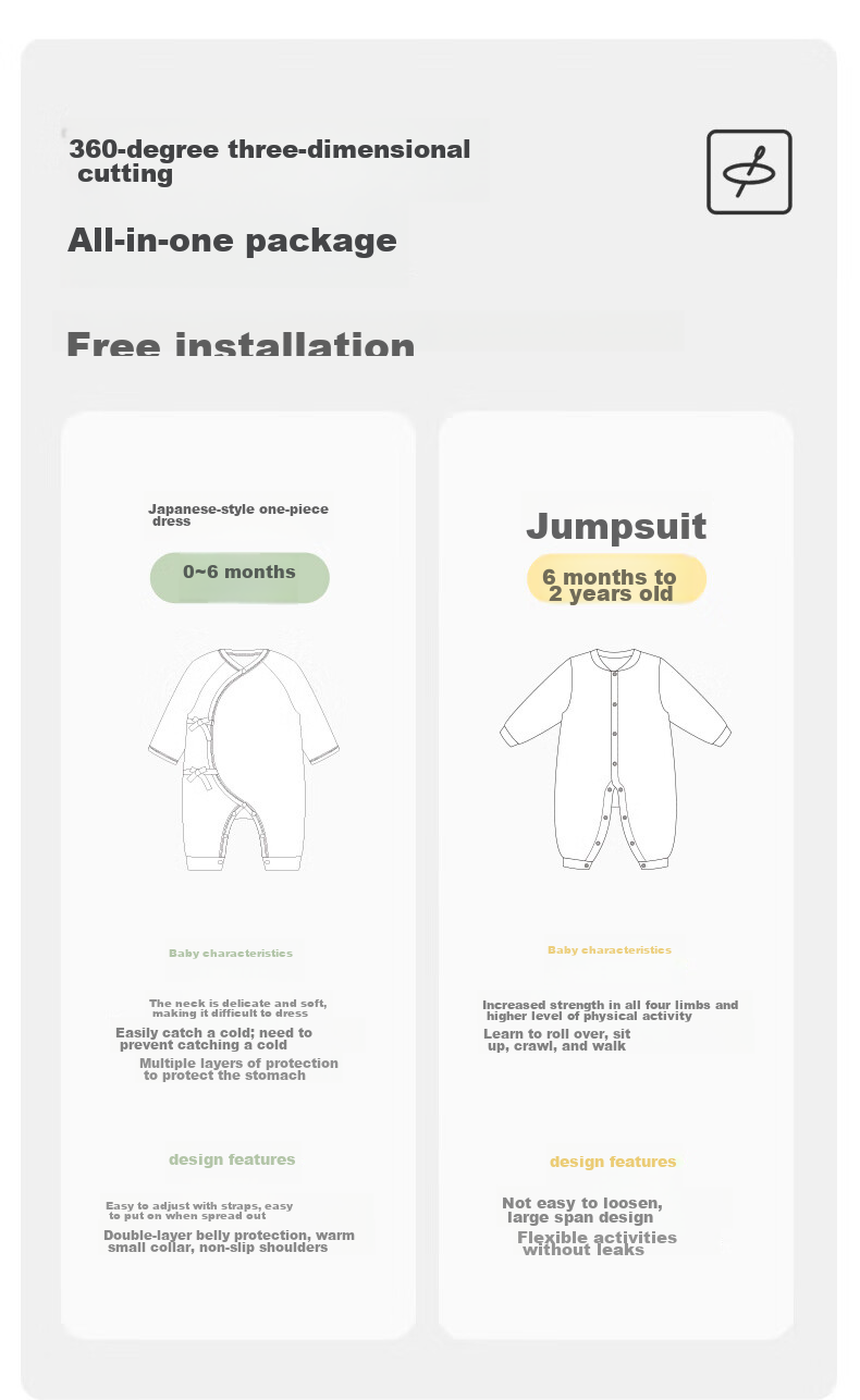 Shubeiyi Baby Clothes Newborn Onesie Infant Outdoor Wear for Boys And Girls Romper Full Moon Crawling Suit Yellow 66CM 5