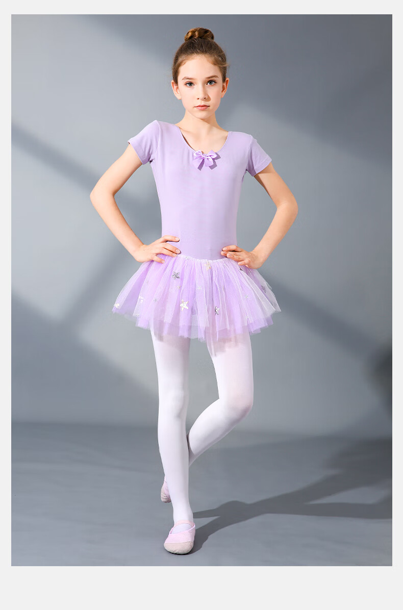 Zhiyouban Girls' Dance Tights Children's Pantyhose Spring and Autumn Thin White Stockings Girls' Leggings 11