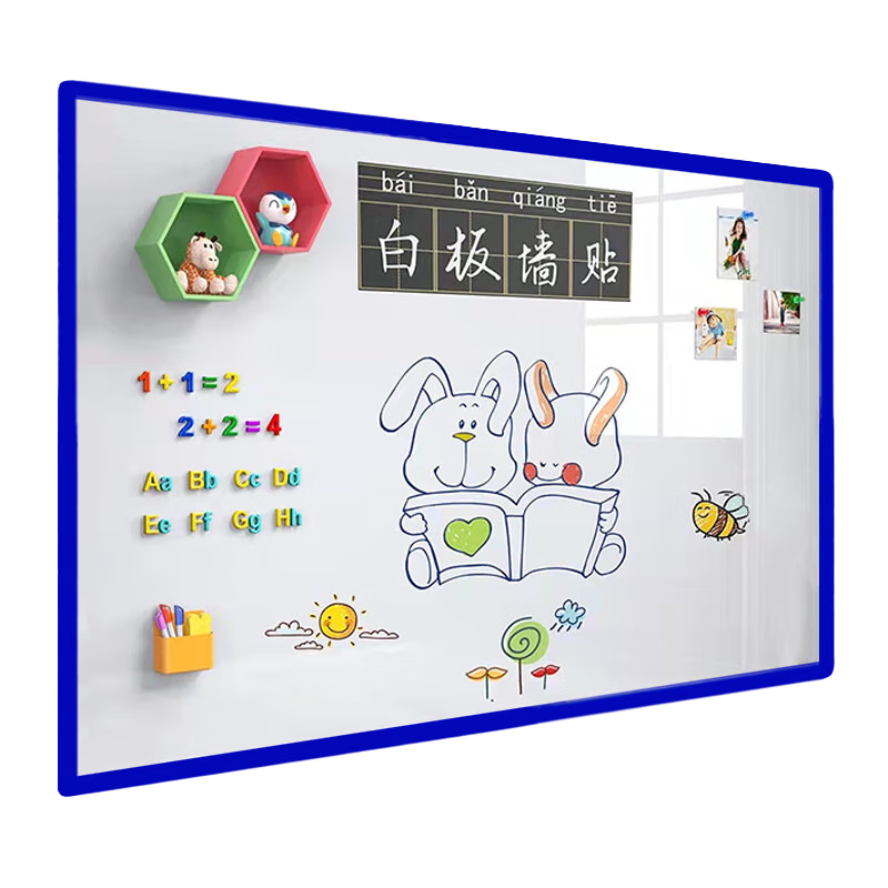 Flybook 120*150cm Soft Whiteboard Wall Sticker, Removable without Damaging Walls, Magnetic Small Whiteboard, Office Writing Board, Hanging Magnetic Blackboard, Erasable Home Children's Drawing Board, Doodle Wallpaper