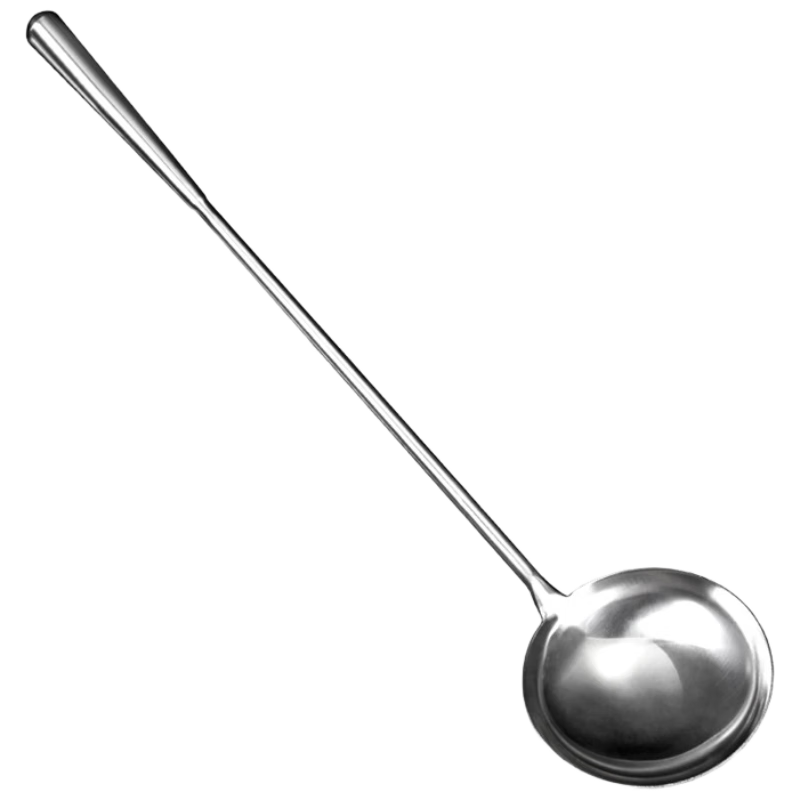 Jinwanfu Long Handle Stainless Steel Chef Cooking and Soup Spoon