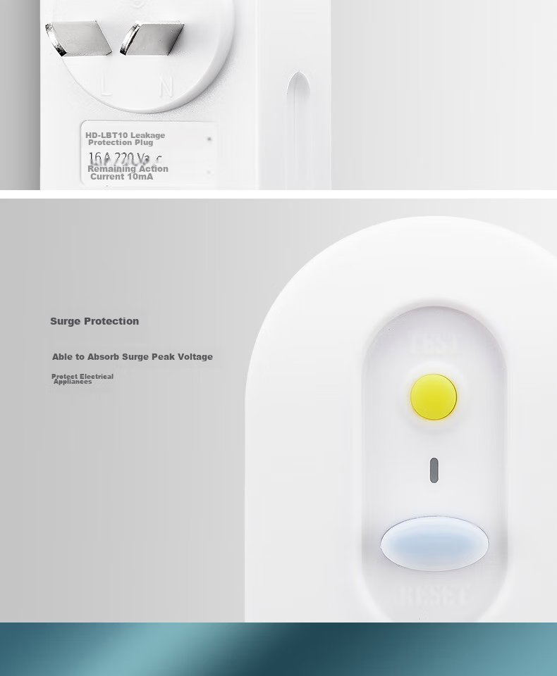 DELIXI Leakage Protector Plug, Wiring Anti-Leakage Plug, Leakage Protector, 10A, Self-Wiring Required, No Switch 17