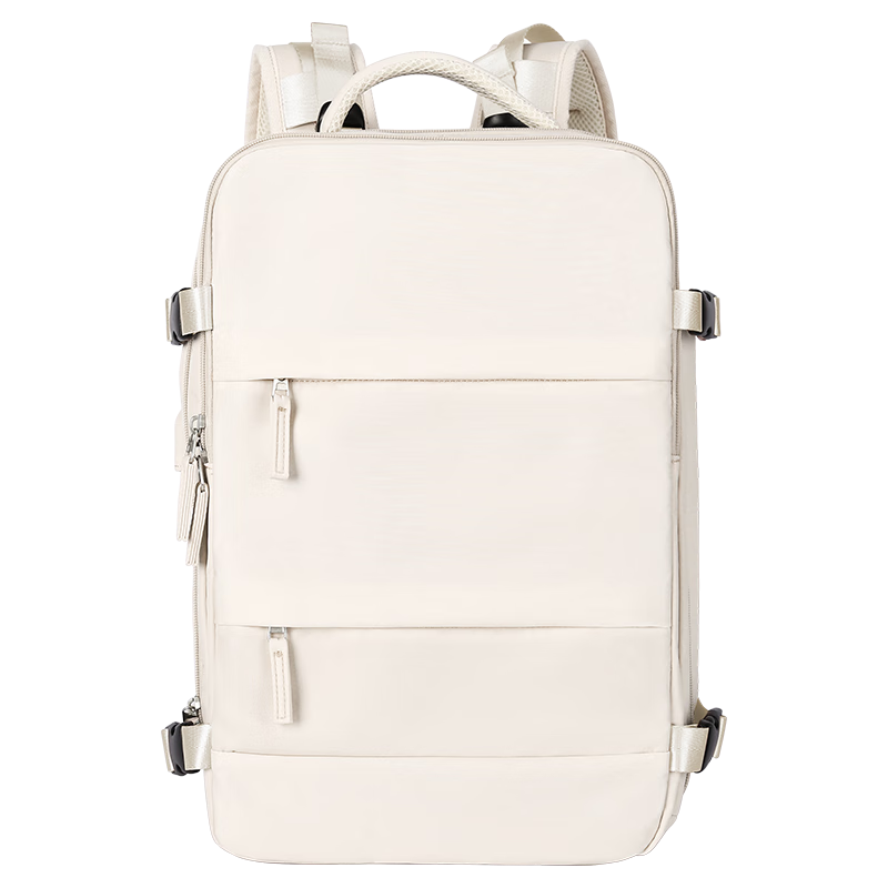 Landcase Women's Backpack, Large Capacity, Short-Trip Travel Bag, Outdoor Hiking Pack, 1637 Beige