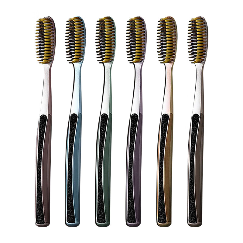 DAGO Wide-Head Luxury Toothbrush with Ultra-Soft Bristles, Extended Curved Handle, for Home Use, Suitable for Men And Women, Gentle on Gums, Easy to Use 6
