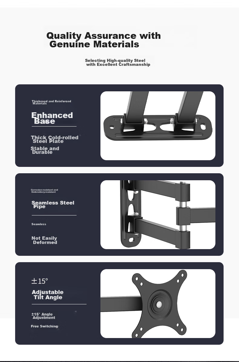 ATSCORE Monitor Wall Mount Bracket, Computer Monitor Wall Mount, Computer Stand, Monitor Fixed Bracket, Desktop Wall-Mounted Bracket TV Mount for 10-32 Inches 10