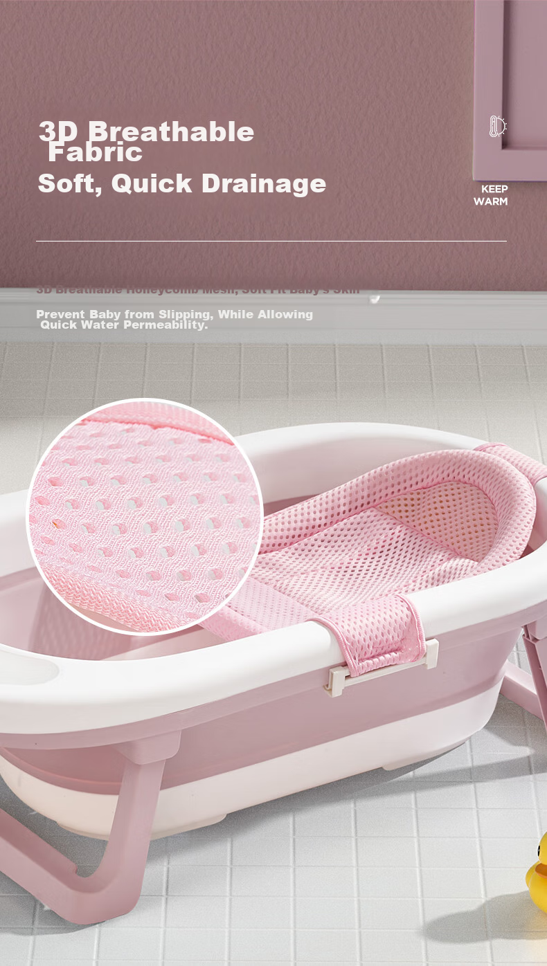 Shiyuejiejing Blue Bath Net, Baby Bathtub Mesh Cover, Sit Or Lie Down Bathing Aid 5