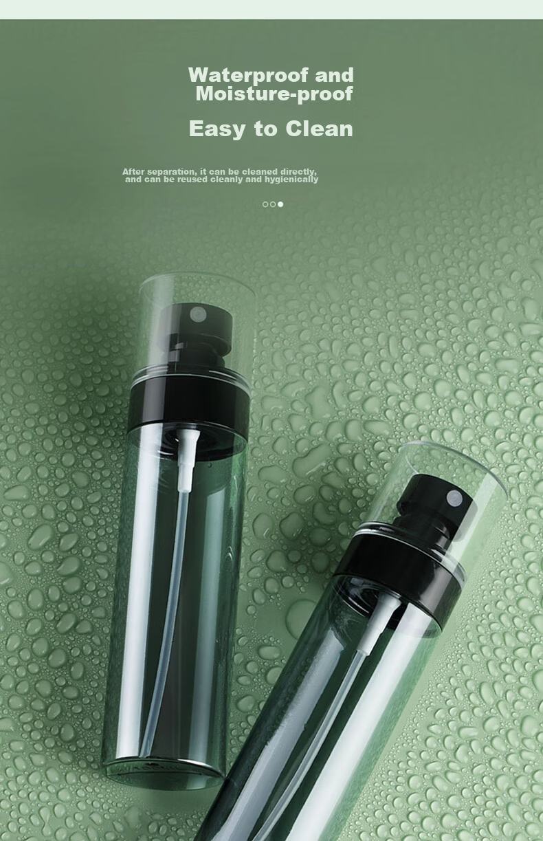 Jianyingshu 80ml Cool Gray Straight Round Spray Bottle, Travel Refillable Bottle, Toner Ultra-Fine Mist Facial Hydrating Small Spray Bottle 8