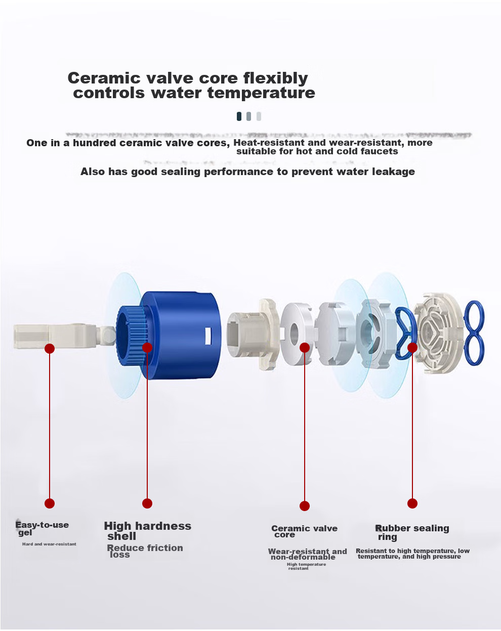 Larsd Shower Head Set, Square Spray Gun Shower Head, Silver Shower Faucet, High-Pressure Shower Head Complete Set F816 18