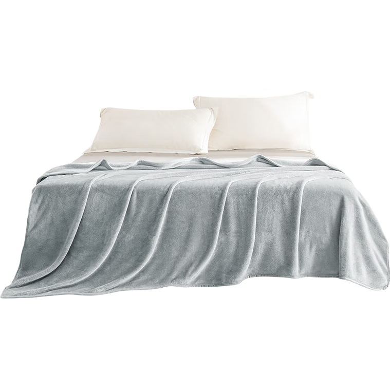 JD Jingzao Cat Blanket Flannel Cat-Friendly Class A Washable Summer Nap Air Conditioning Sofa Blanket Small Gray 1.5x2m