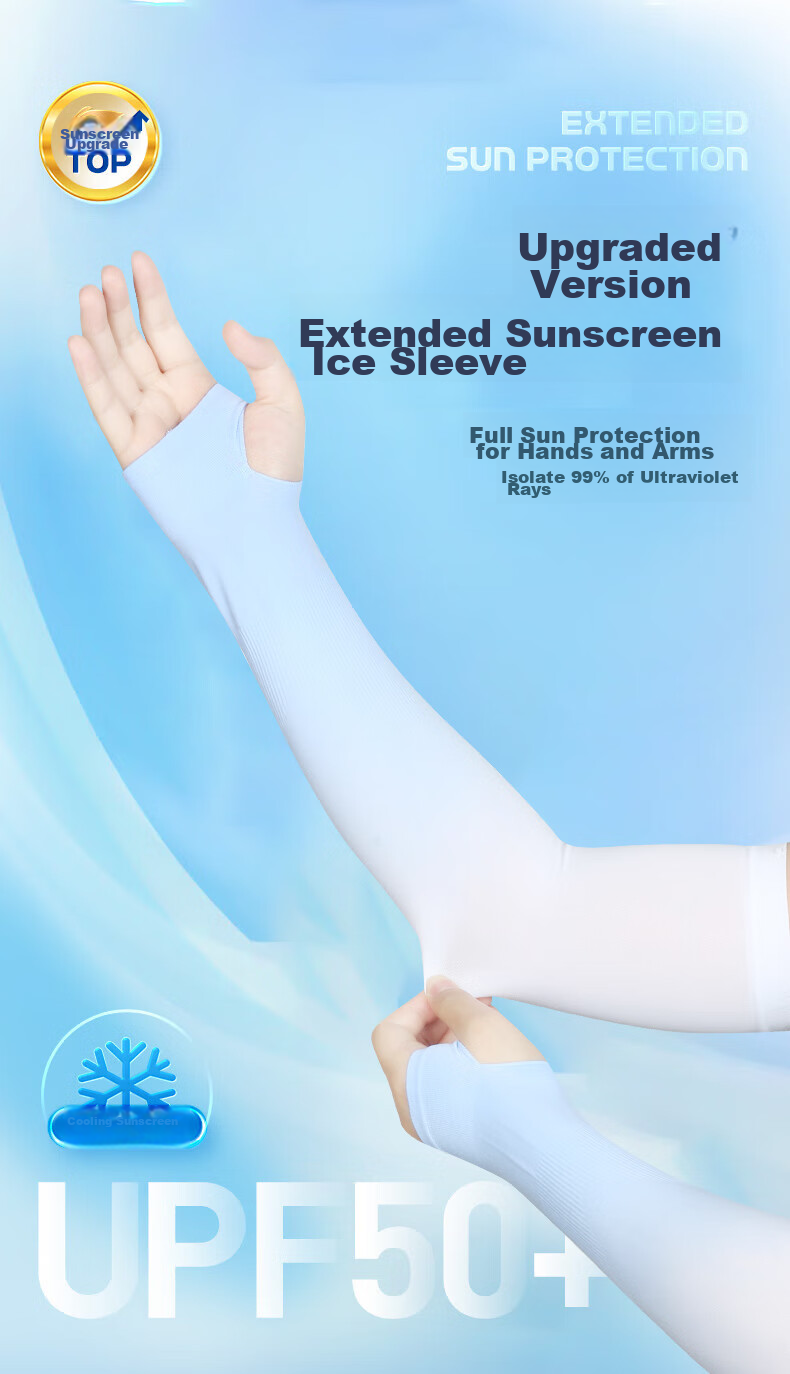 NAILEKESI N Sun Protection Ice Sleeves for Women, Gradient Color Ice Silk Arm Sleeves, UV Protection for Men, Driving And Cycling Sun Protection Arm Guards, Pink, 1 Pair 1