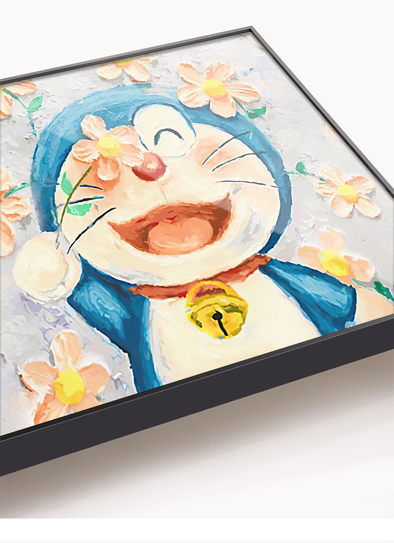 Long Time No See Cartoon Doraemon Electric Meter Box Decorative Painting Circuit Breaker Box Hanging Art Cover No Drilling Distribution Box Wall Art 3