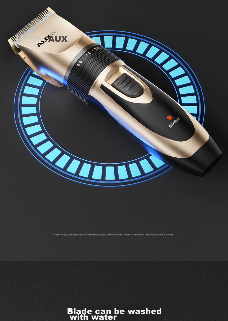 AUX Electric Hair Clipper for Adults, Electric Trimmer, Electric Hair Cutting Machine, Shaver for Children And Babies, Haircutting Tool Set, X1 Premium Configuratio 15