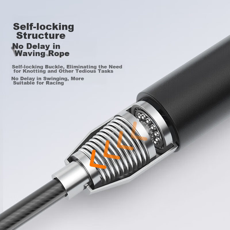 Li-Ning Self-Locking Speed Jump Rope, Professional Racing Bearing Steel Wire Rope for Speed Competitions, Specially Designed for Primary School Students And High School Entrance Exams, Ultra-Light And Extremely Fast