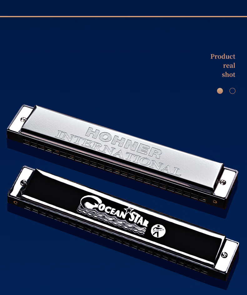 HOHNER German 24-Hole Polyphonic Harmonica 2540/48C Professional Adult Beginner Student Performance Harmonica 10