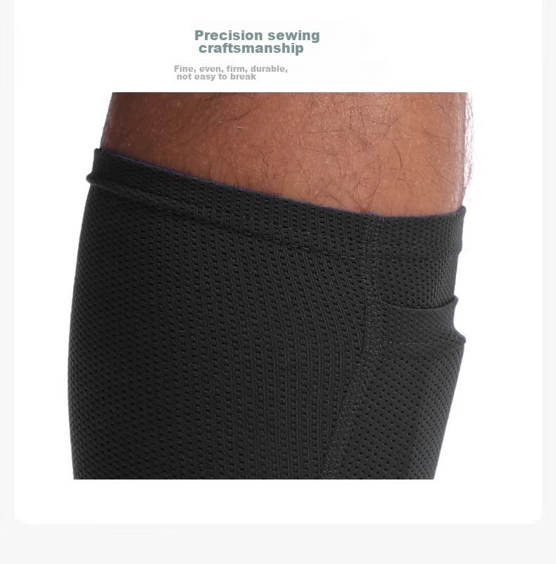 Chidong Soccer Shin Guard Socks, Adult And Children's Double-Layer Breathable Mesh Elastic Calf Sleeves with Insert Plate for Fixation, Size S 9