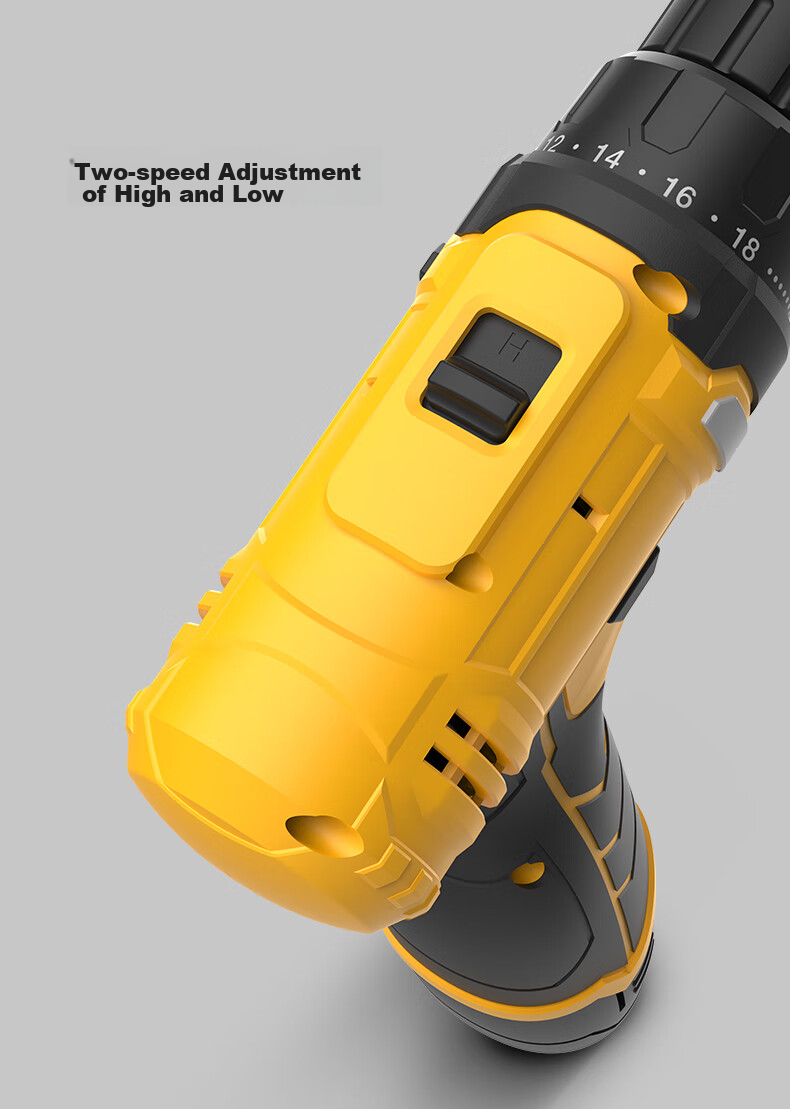 Deli 12V Electric Drill, Cordless Screwdriver, Lithium Battery Drill, Multi-Functional Household Rechargeable Driver Machine, Power Tool Set 6