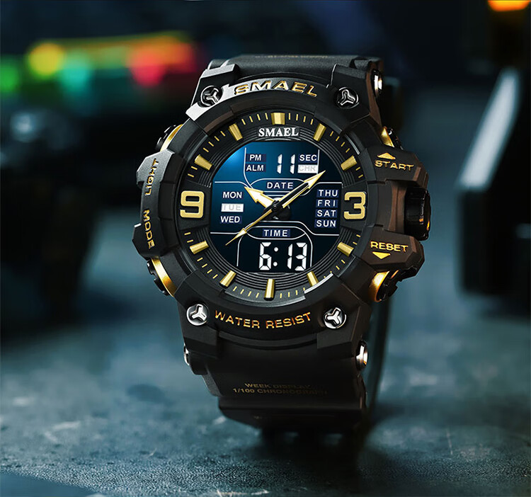 LOUIE JUELEN Men's Multifunctional Sports Watch with Alarm, Luminous Display And Water Resistance for Middle School, High School Students And Teenagers 7