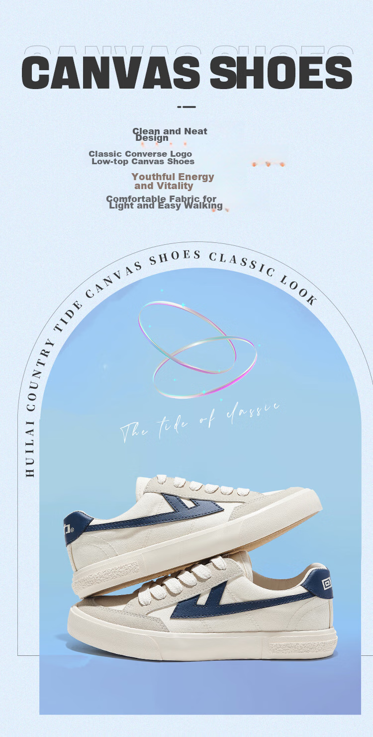 Warrior Spring And Autumn Canvas Shoes, Trendy Couple Style, Sports Casual Sneakers, KGH749T, Black And White, Size 42 1