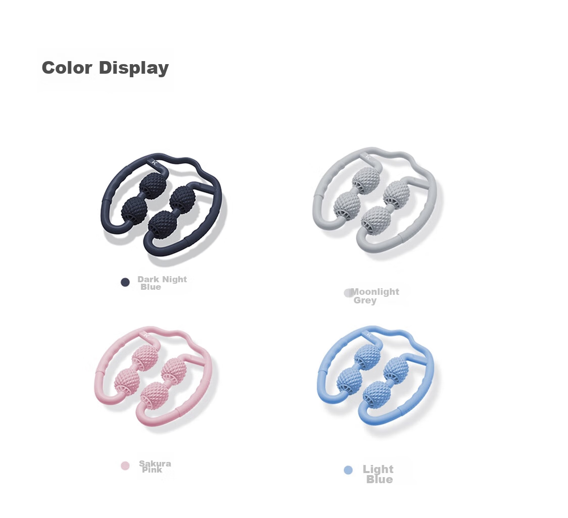 Keep 8 Detachable Circular Massage Roller for Thighs And Calf, Leg Slimming Device, Muscle Relaxation Foam Roller, Cherry Blossom Pink 40