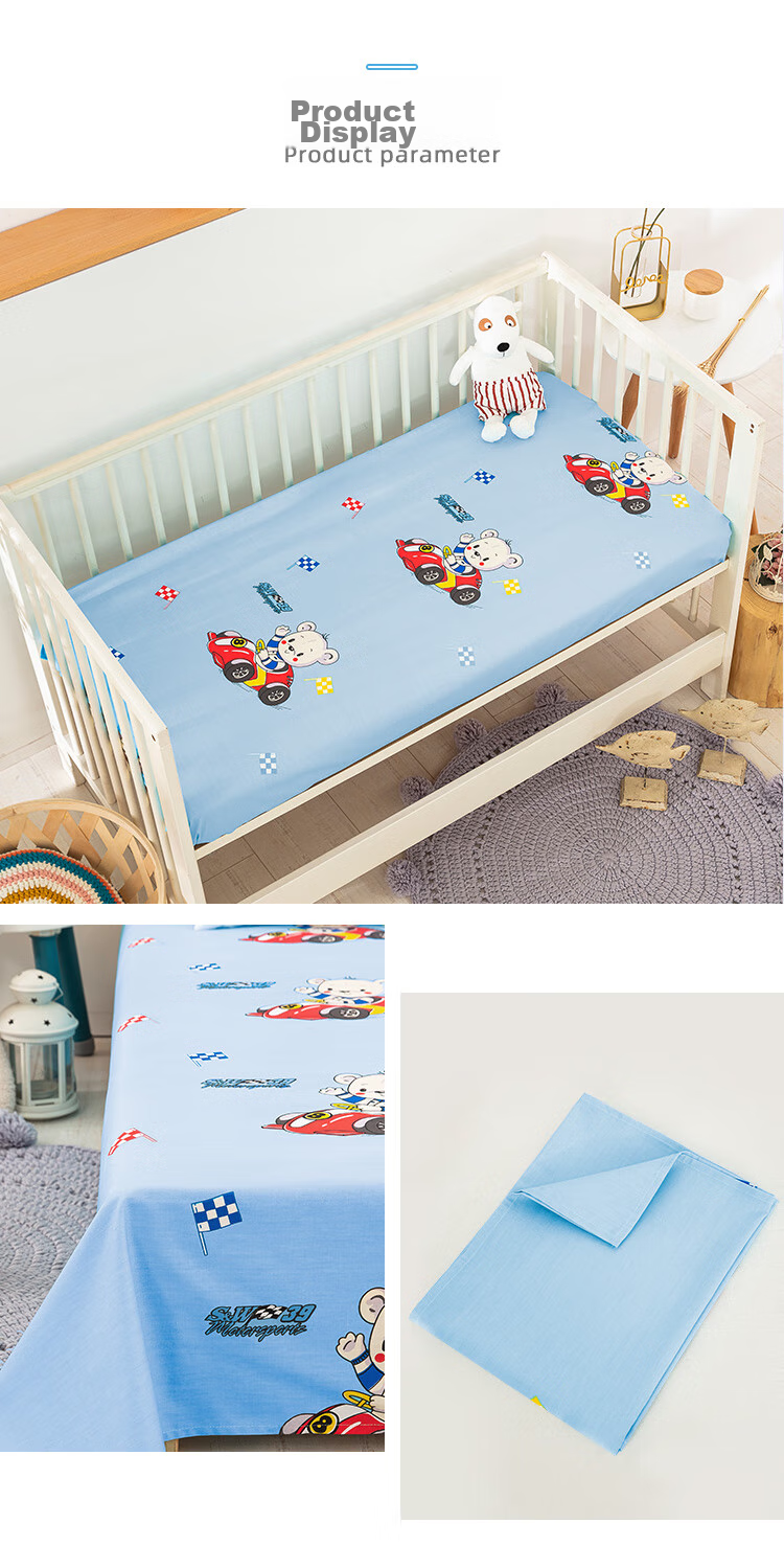 9I9 Baby Bed Sheet, Pure Cotton, Infant And Toddler Bed Sheet, Kindergarten School Opening, All Seasons, Class A, A312 11
