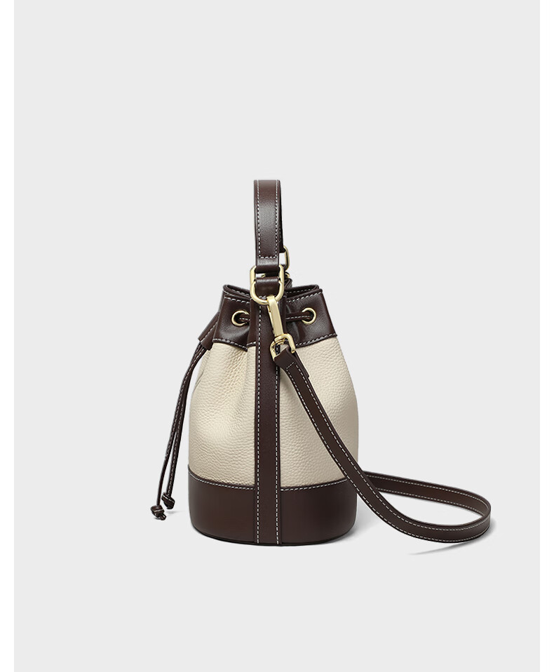 Viney Leather Handbag, Women's Crossbody Bucket Bag, Luxury Shoulder Tote Bag, Practical Birthday Mother's Day Gift for Mom 15
