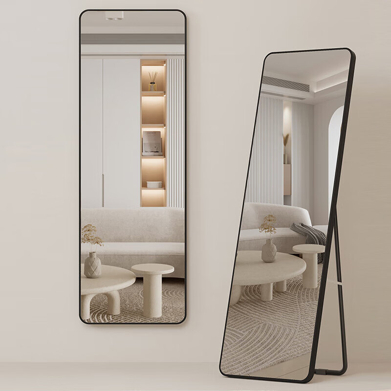 Milin Full-Length Mirror, Floor Mirror, Door-Mounted Dressing Mirror for Clothing Stores, Simple Home Wall-Mounted Mirror, 120*30