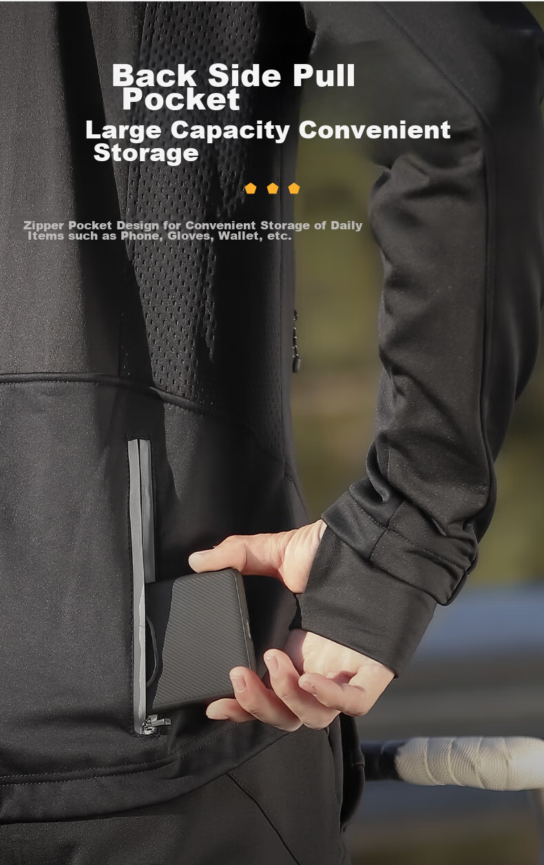 WestBiking WestBiking Autumn And Winter Bicycle Riding Jacket, Long-Sleeve Set, Warm Fleece-Lined Cycling Sportswear 12