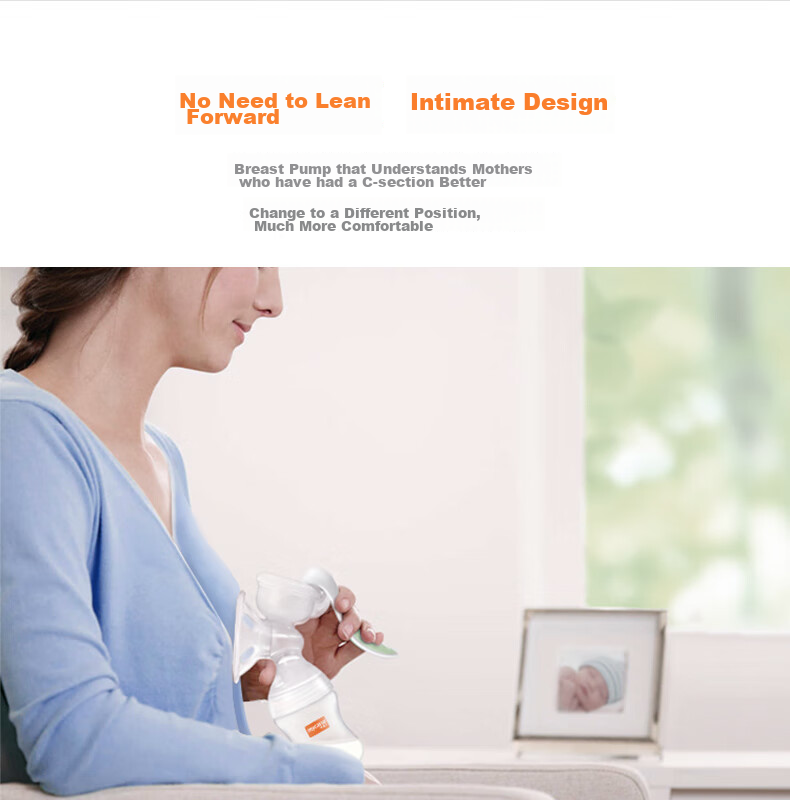 MyCarol Manual Breast Pump with Strong Suction, Massage-Free, Anti-Reflux, Portable Milk Collector, Breast Milk Extractor J203 2