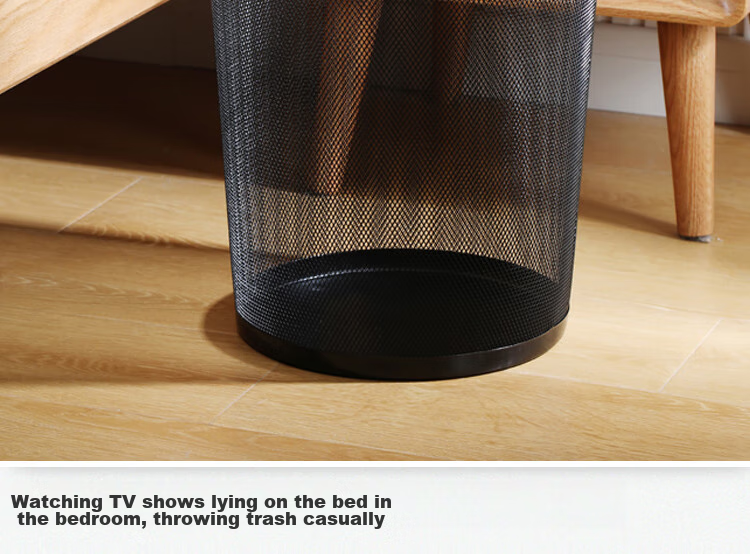 Haisidike Commercial Trash Can, Random Color (1 Piece), Simple And Stylish Paper Basket, Hollow Garbage Bin, Kitchen Bathroom Plastic Trash Can, HKL-6 15