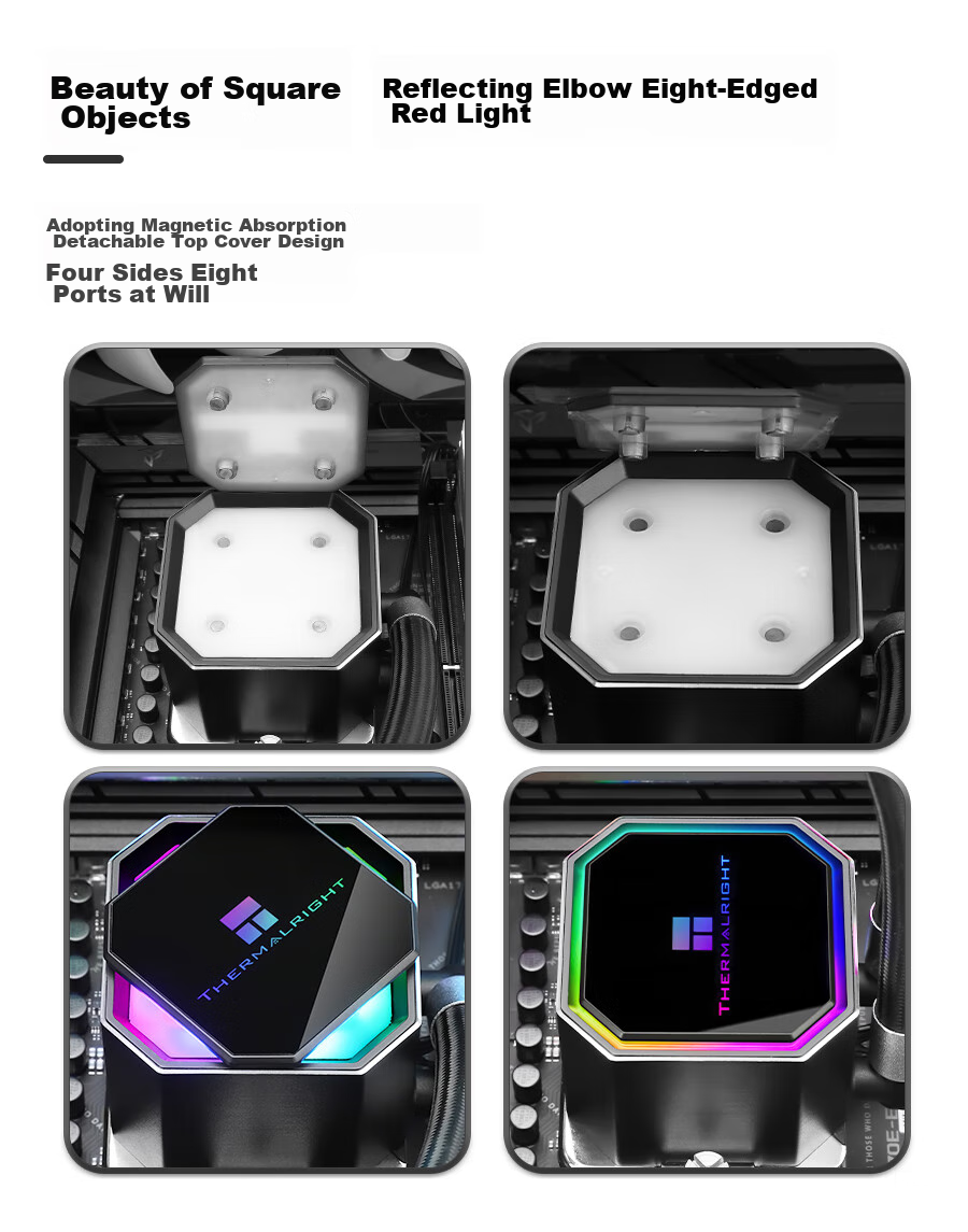 Thermalright Frozen Prism 240 WHITE ARGB Ice Prism All-In Liquid Cooler CPU Heat Sink FP 240 WHITE ARGB 5