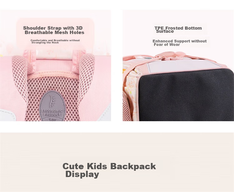 TigerFamily Backpack for Primary School Students Grades 1-3 Children's Spine-Protecting Lightweight Large-Capacity Shoulder Bag Backpack 29