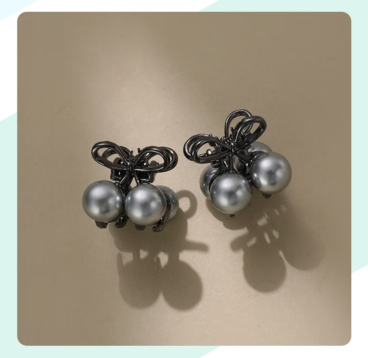 CHIMERA 2-Piece Cherry Hair Clips Side Bangs Hair Claw Shark Clip Hair Accessories for Back of Head 6.1 Children's Day Gift 6