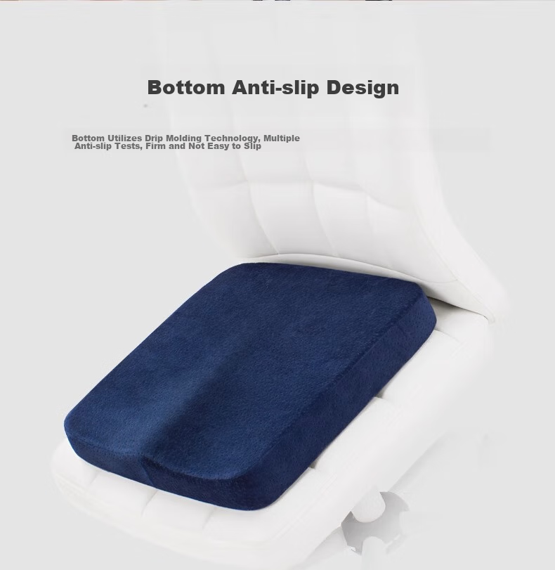 Ali Ergonomic Memory Foam Office Seat Cushion, Hemorrhoid Pad, Chair Pad, Long-Sitting Aid, Student Butt Pad, Gray 15