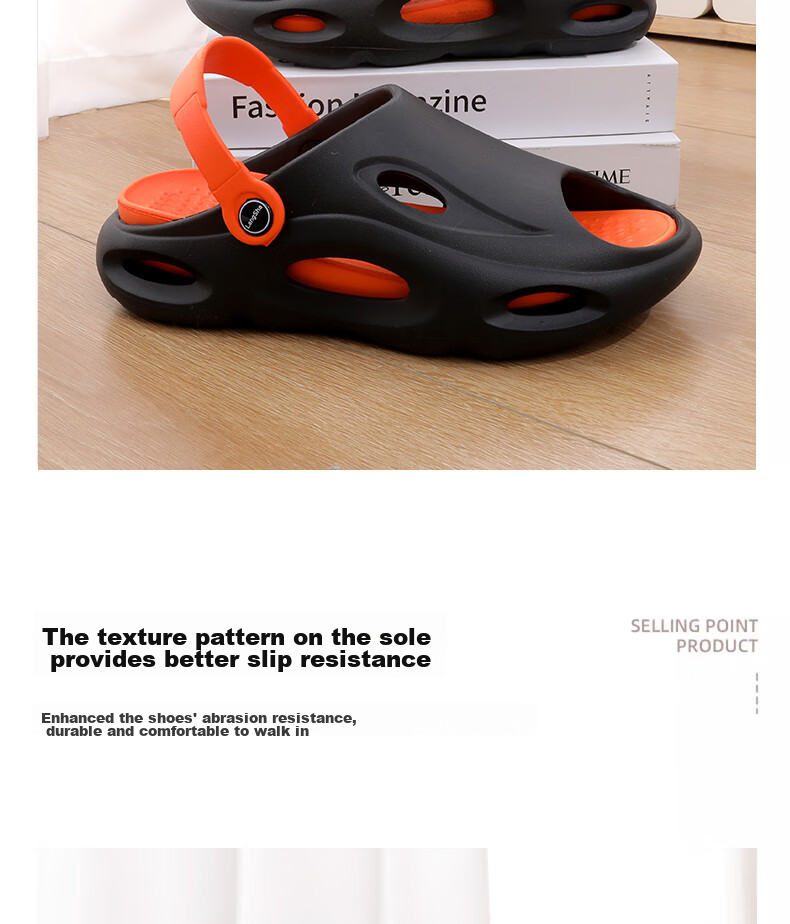 LangSha Men's Perforated Sandals, Outdoor Driving Sandals, Thick-Soled Non-Slip Slippers with Comfortable Feel for Beach Wear 20
