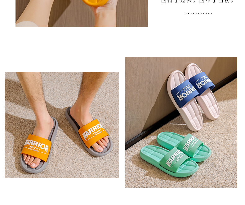 Huili Ins Style Couple's Wearable Inward And Outward Slip-On, Comfortable Non-Slip Air Cushion Soft Elastic Breathable Thick-Soled Sandals for Women HL01852 Light Green Size 40 15