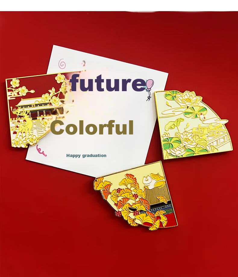Ouliwen Chinese-Style Magnetic Refrigerator Magnet, Creative Cultural And Creative Gift, National Trend Bookmark, Magnetic Sticker, Museum Beijing Tourist Attraction Souvenir, Graduation Season Gift 13