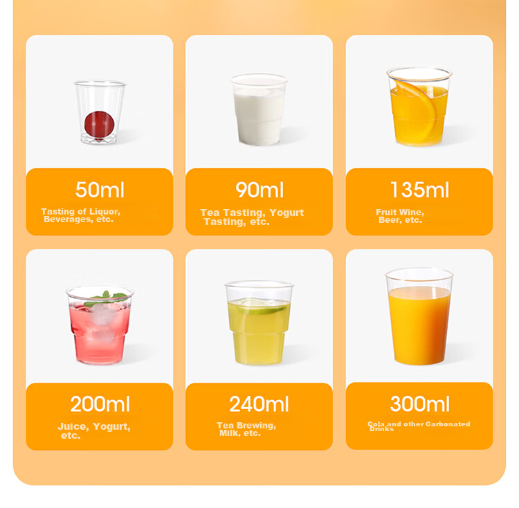 MARYYA Disposable Cups, Aviation Cups, 50ml*100 Pieces, Food-Grade, for Tasting Liquor, Small Plastic Cups, Tea Cups 11