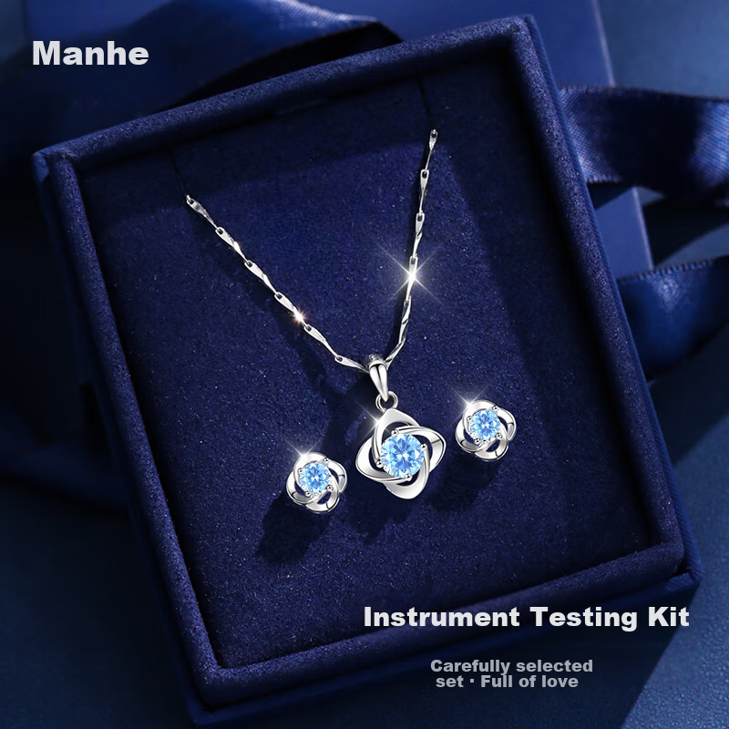 MANHE S999 Sterling Silver Four-Leaf Clover Stud Earrings for Women, New 2026 Style Birthday Gift for Female Friends