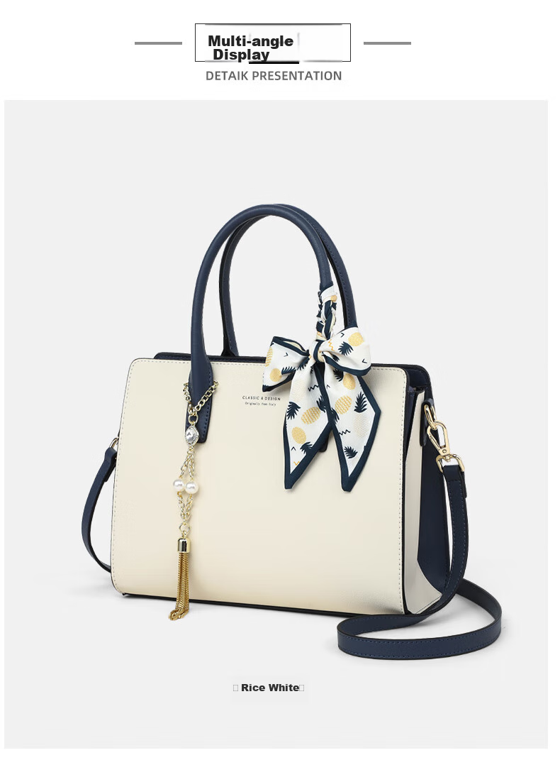 Viney Leather Handbag for Women, Large Capacity Tote Bag, Middle-Aged Crossbody Bag, Practical Birthday And Mother's Day Gift for Mom 13