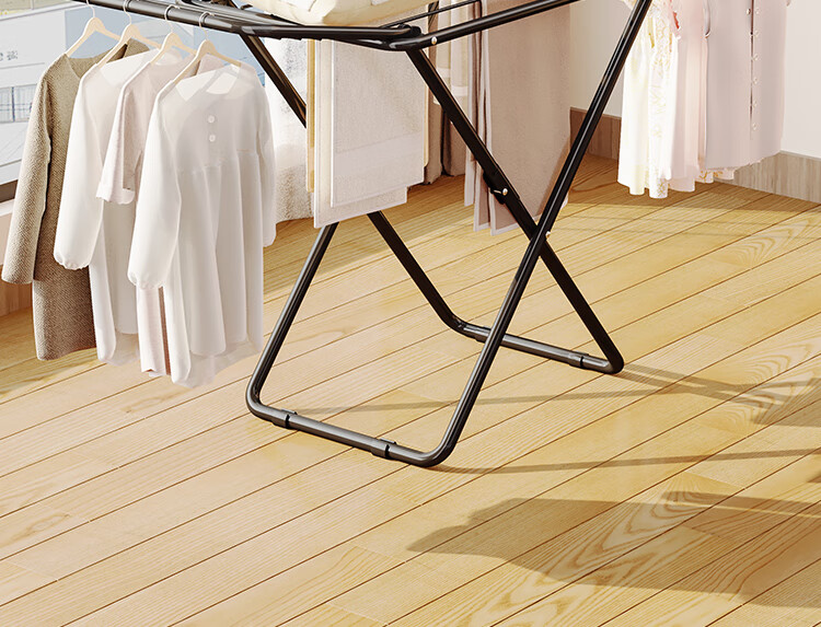 QIAONAMEI Foldable Clothes Drying Rack, No Installation Required, Balcony Quilt Drying Stand, Clothes Hanger, Model 4262 3