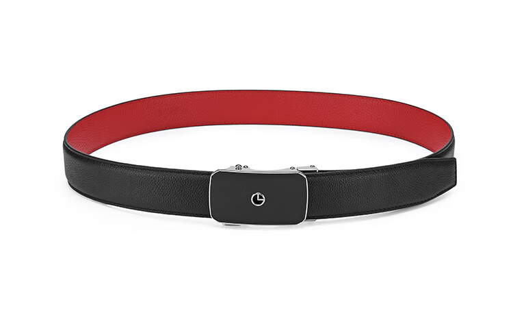 Goldlion Men's Belt, Top-Grain Leather, Automatic Buckle, Red Waistband Gift Box, Zodiac Year Trouser Belt, Birthday Gift 19