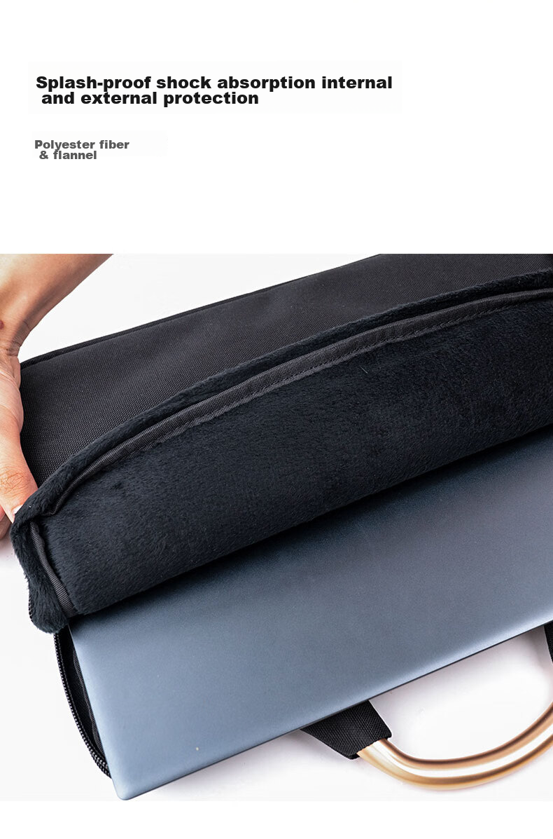 LEXON Business Ultra-Thin Laptop Bag for Women, Double-Layer Handheld Notebook 14-Inch Briefcase Inner Pocket Bag, Valentine's Day Gift 10