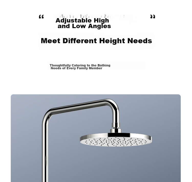 MEJUE Shower Set, High-Pressure Shower Head, Hot And Cold Brass Faucet with Mixing Valve, Bright Silver Z-5119 20